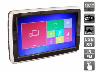 Навесной монитор на подголовник AVIS AVS1088TM с диагональю 10.1" со встроенным Full HD медиаплеером, AirPlay, Miracast и HDMI